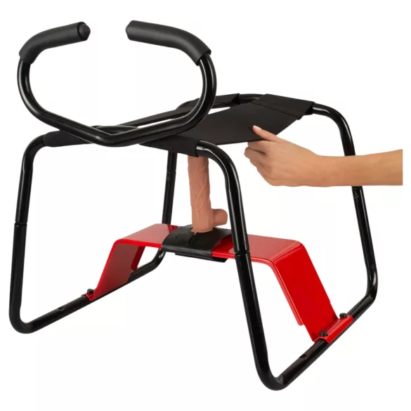 THE BANGER - Ultimate Sex Stool sexstol med realistisk dildo (sort)