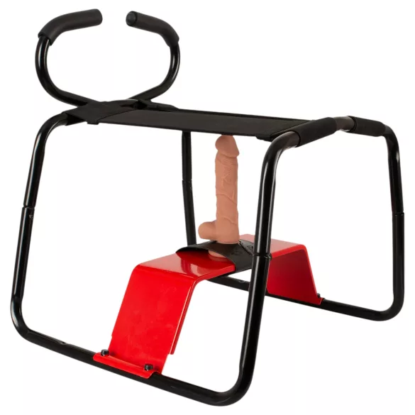 THE BANGER - Ultimate Sex Stool sexstol med realistisk dildo (sort)