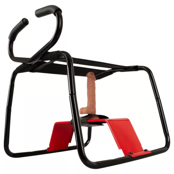 THE BANGER - Ultimate Sex Stool sexstol med realistisk dildo (sort)