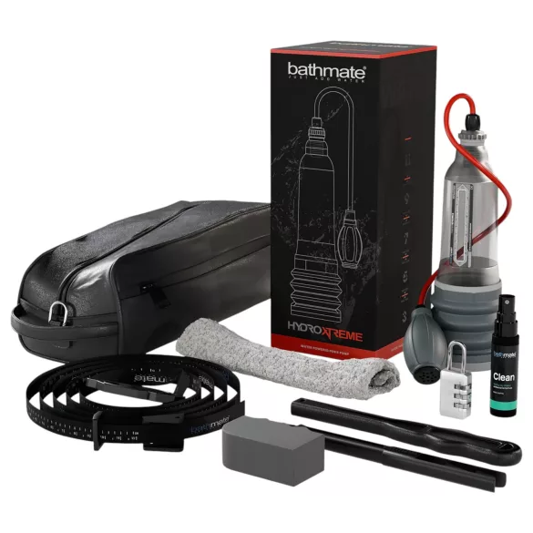 Bathmate HydroXtreme8 - penispumpe hydraulisk - gennemsigtig