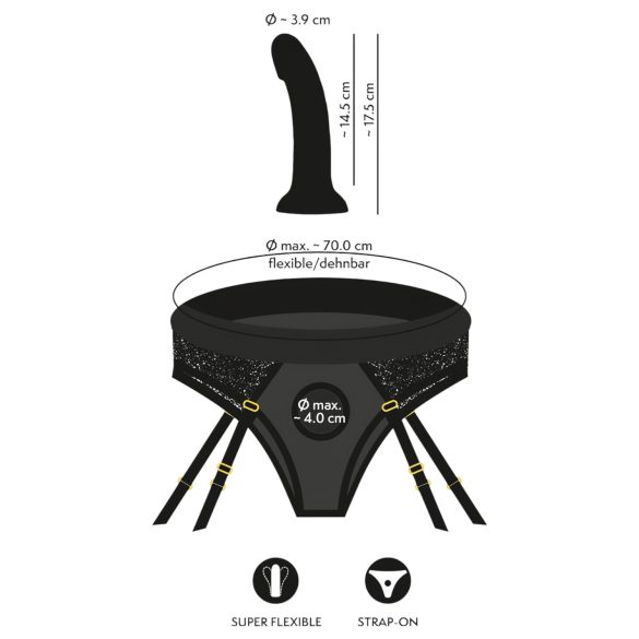 You2Toys - Strap-on dildo med trusse (sort)