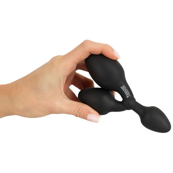 Black Velvets - triple analplug - silikone - sort