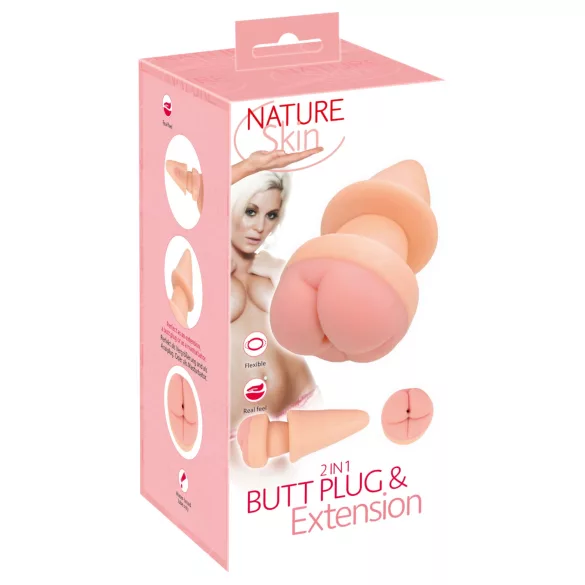 Nature Skin - analprop og penissleeve - naturfarvet