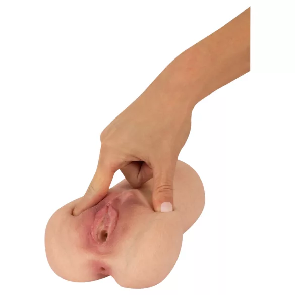Realistixxx Real Stroker - realistisk vagina- og analmasturbator (hudfarvet)