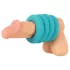 You2Toys - 3-i-1 penis- og testikelringsæt (turkis)