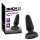 Black Velvets - silikone anal plug med sugekop (sort) - S
