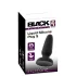 Black Velvets - silikone anal plug med sugekop (sort) - S