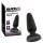 Black Velvets - silikone anal plug med sugekop (sort) - M