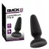 Black Velvets - silikone anal plug med sugekop (sort) - M