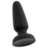 Black Velvets - silikone anal plug med sugekop (sort) - M