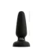 Black Velvets - silikone anal plug med sugekop (sort) - M