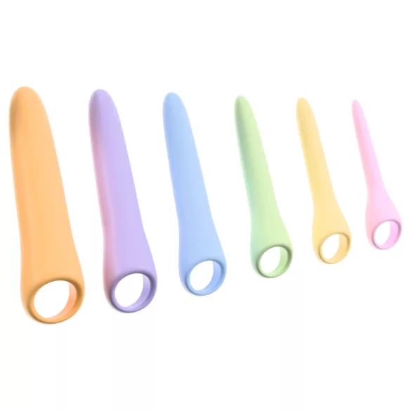 You2Toys Six in a Row 2.0 - 6‑delt silikone dildo- og dilatorsæt (farverig)