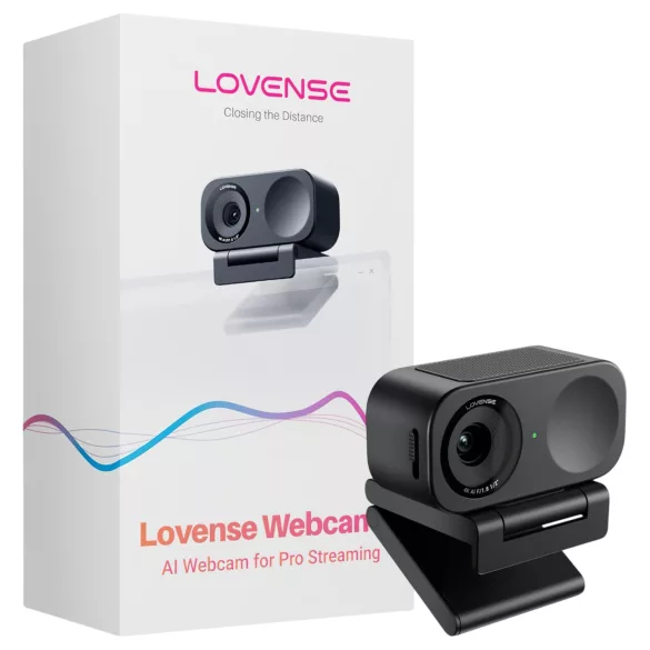 Lovense Webcam 2 - AI‑webkamera til streaming (sort)
