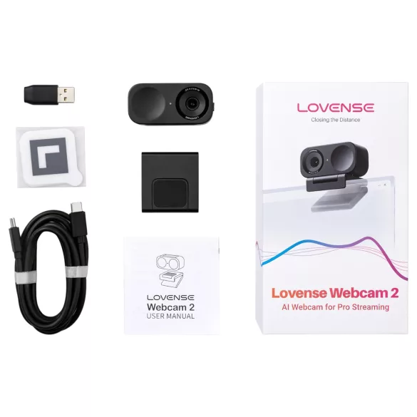 Lovense Webcam 2 - AI‑webkamera til streaming (sort)