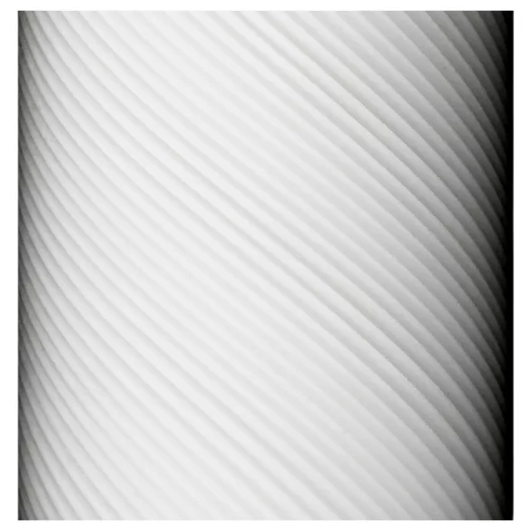 TENGA 3Dx Zen - 3D‑mønstret masturbator (hvid)