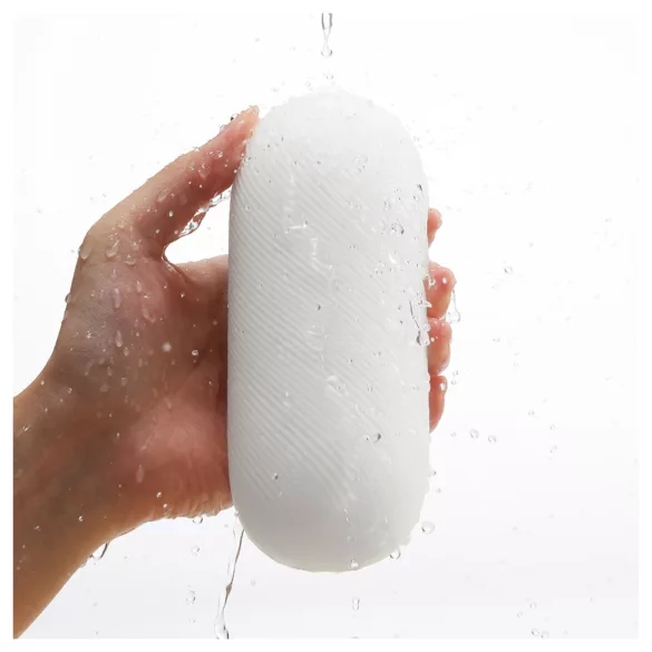 TENGA 3Dx Zen - 3D‑mønstret masturbator (hvid)