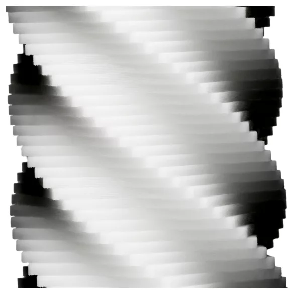 TENGA 3Dx Spiral - spiral­mønstret masturbator (hvid)