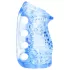 Fleshlight Fleshskins Grip Blue Ice - onaniprodukt med åbning i begge ender (blå)
