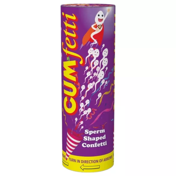 Cumfetti - bordkonfetti - sædformet
