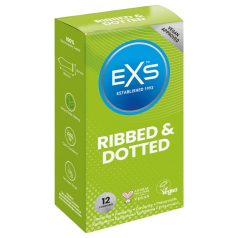 EXS - kondomer - ribbet og nopret - 12 stk