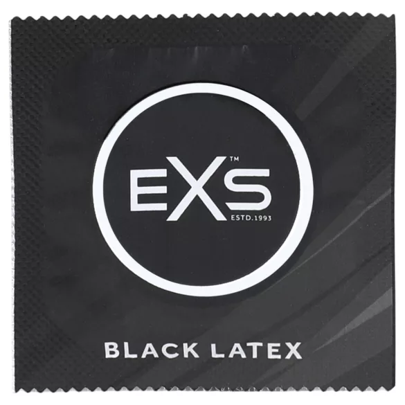 EXS Black - latex kondom - sort - 12 stk