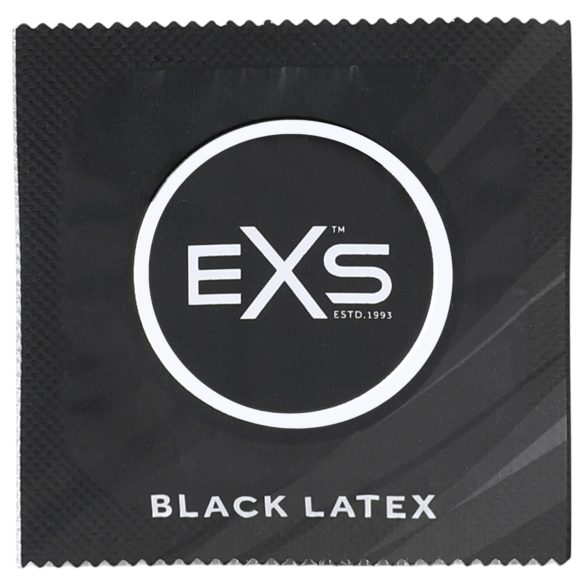 EXS Black - latex kondom - sort - 100 stk