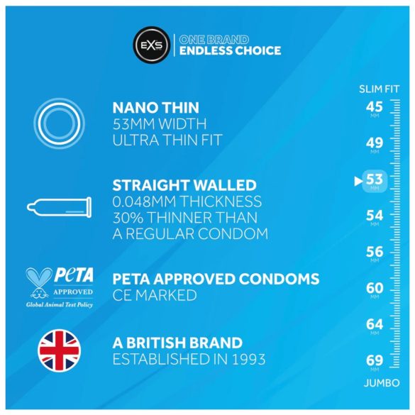 EXS - kondom - ultratynd - 3 stk