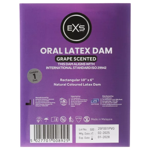 EXS vindrue-smag latex slikkelap (1 stk)