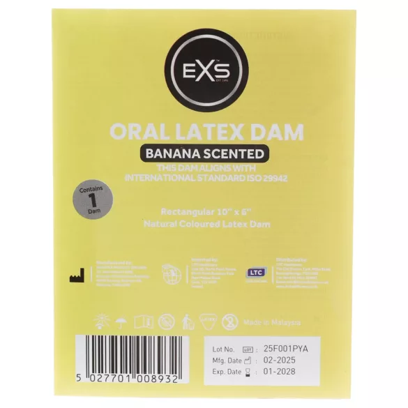 EXS bananslikkeserviet - latex beskyttelsesserviet (1 stk)