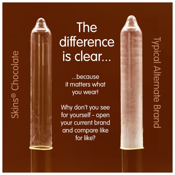 Skins - kondom - chokolade - 4 stk