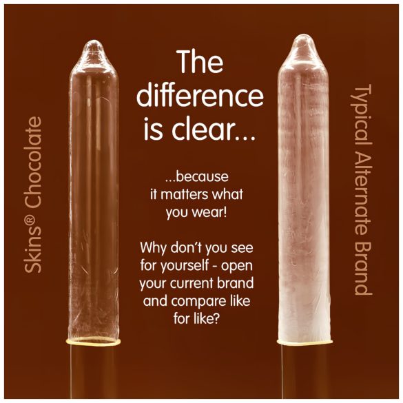 Skins - kondomer - chokolade smag - 8 stk