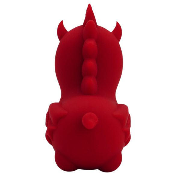Unihorn Blaze Diablo - klitorisvibrator med unicorn-design - genopladelig - rød