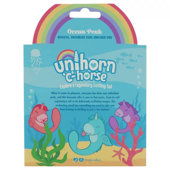 Unihorn C-Horse - G-punkts- og klitorisvibrator (turkis)