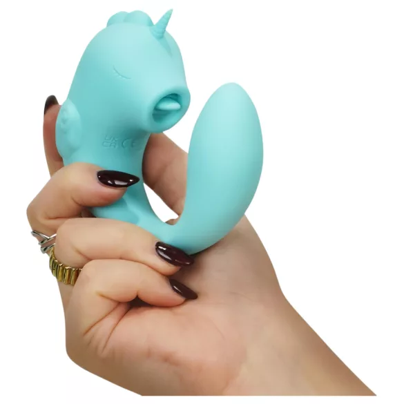 Unihorn C-Horse - G-punkts- og klitorisvibrator (turkis)