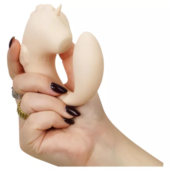 Unihorn C-Horse - G-punkts- og klitorisstimulerende vibrator (koral)