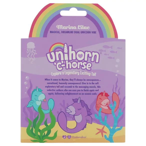 Unihorn C-Horse - G-punkt- og klitorisvibrator (lilla)