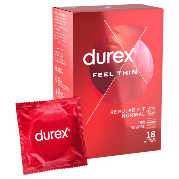 Durex Feel Thin - realistisk følelse kondomer (18 stk)