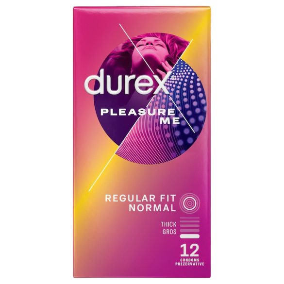 Durex Pleasure Me - kondomer - rillet og nopret - 12 stk