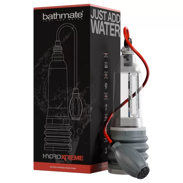 Bathmate HydroXtreme 8 - hydropumpe, uden tilbehør (gennemsigtig)