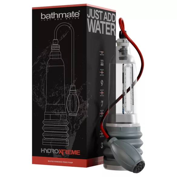 Bathmate HydroXtreme 9 - hydropumpe, uden tilbehør (gennemsigtig)