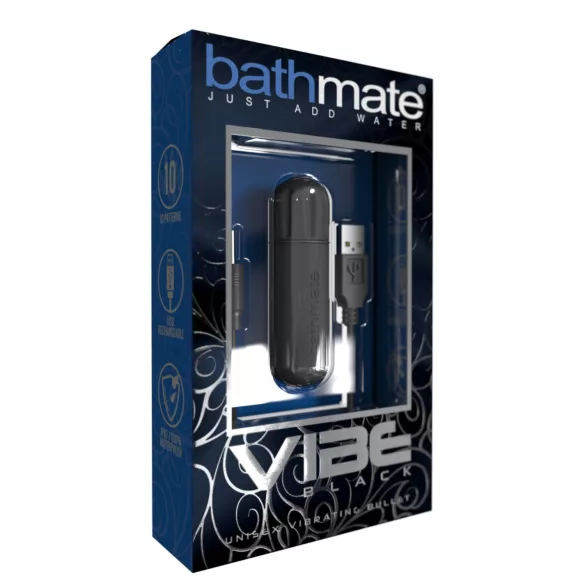 Bathmate Vibe - genopladeligt vibrerende æg (sort)