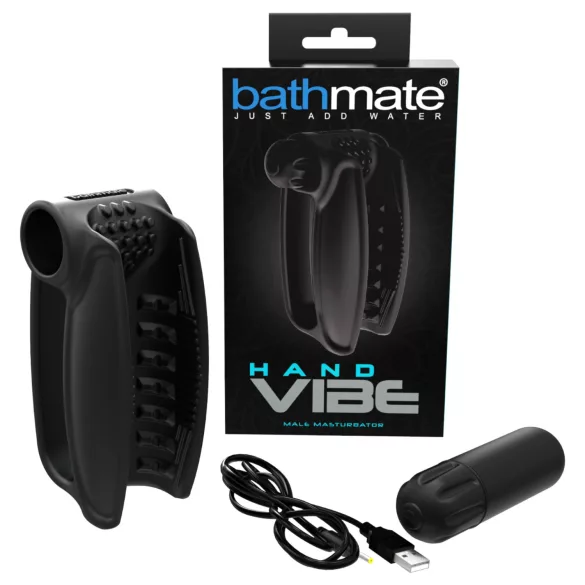 Bathmate Hand Vibe - genopladelig håndvibrator (sort)