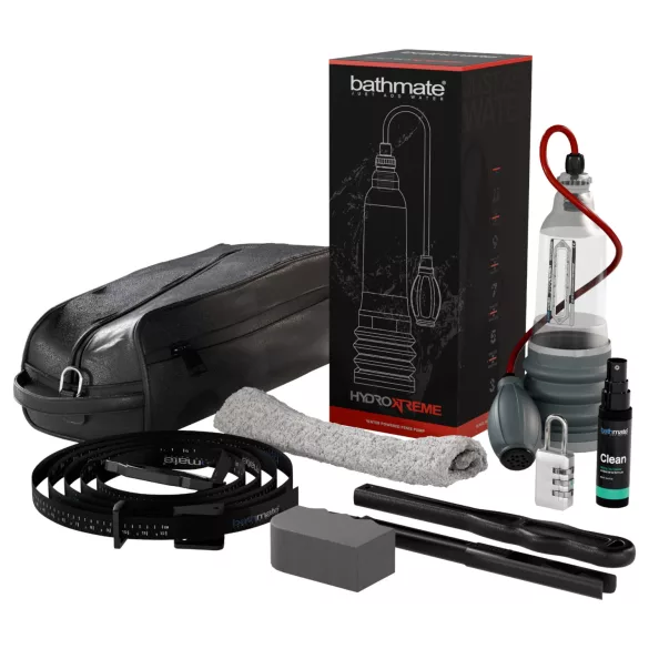Bathmate HydroXtreme 7 Wide Boy - hydropumpe-sæt (gennemsigtig)