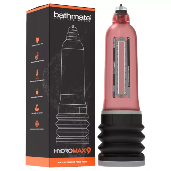 Bathmate Hydromax9 - hydropumpe (rød)