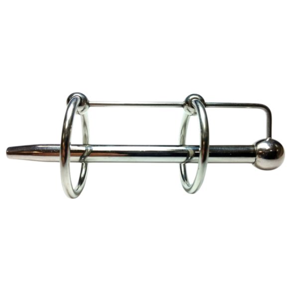 Rouge - rustfrit stål, dobbelt ring dilator (sølv)