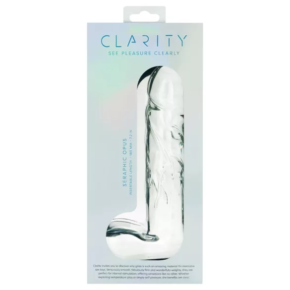 Clarity Seraphic Opus - glas G-punkt dildo (gennemsigtig)