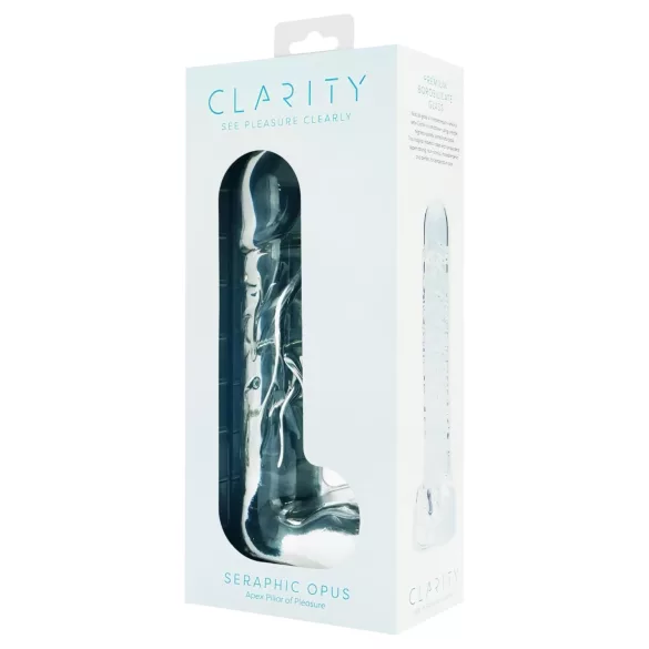 Clarity Seraphic Opus - glas G-punkt dildo (gennemsigtig)