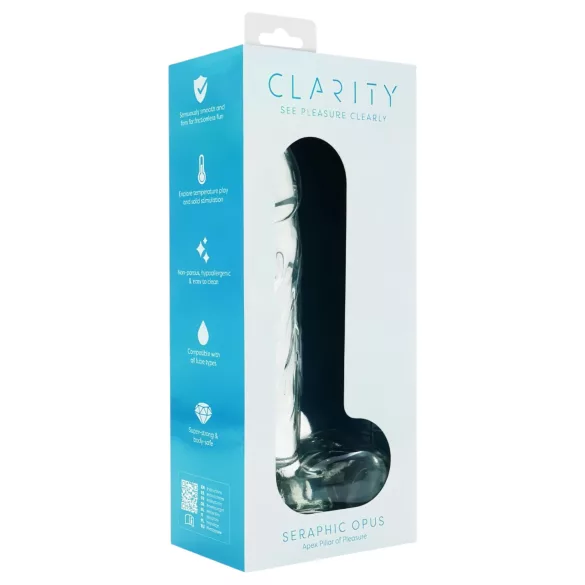 Clarity Seraphic Opus - glas G-punkt dildo (gennemsigtig)