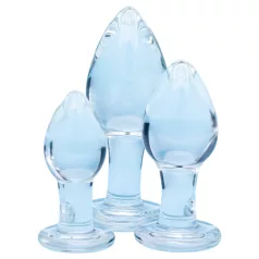 Clarity Utopian Trinity - glas analkuglesæt (gennemsigtig)