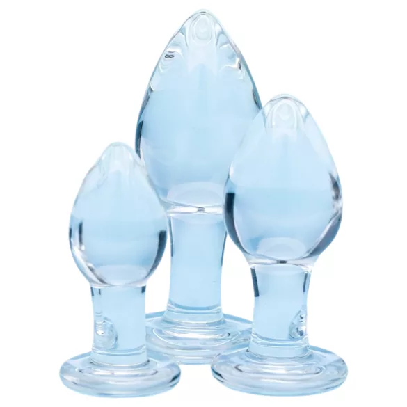 Clarity Utopian Trinity - glas analkuglesæt (gennemsigtig)